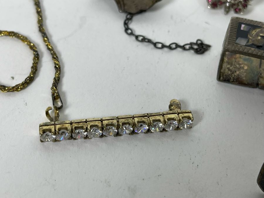 JUST ADDED - Sterling Silver Scrap Lot With Various Flatware And Jewelry Pieces 380g [Photo 19]