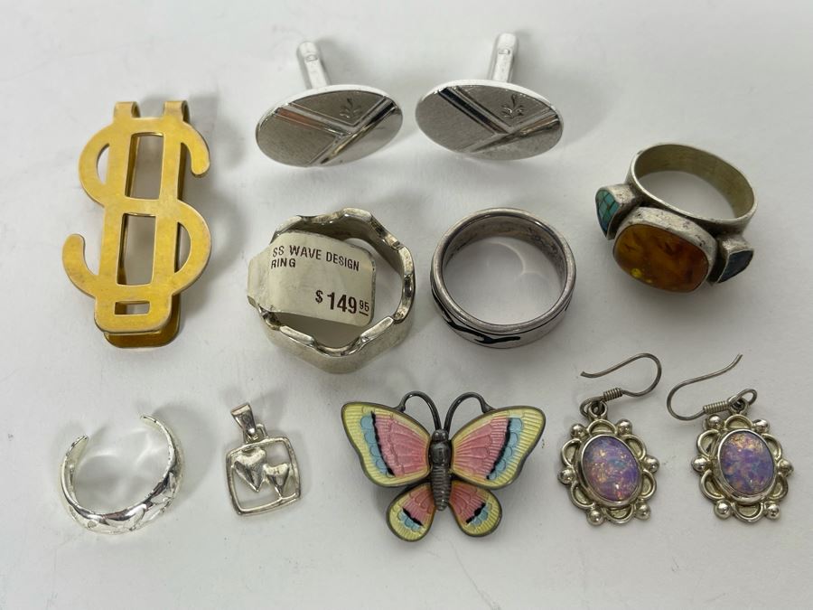 JUST ADDED - Sterling Silver Jewelry Lot 54.8g