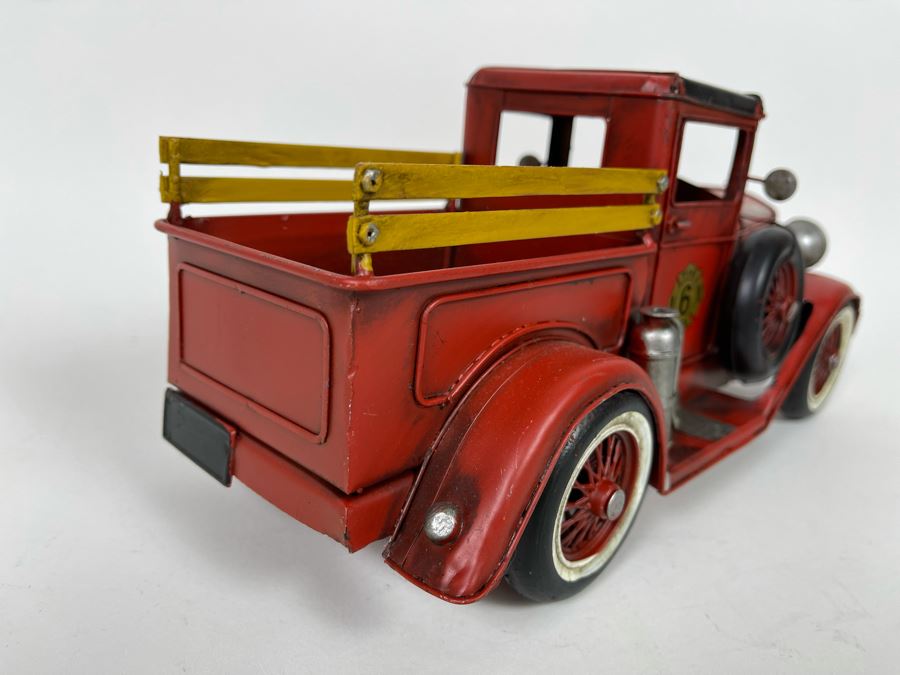 JUST ADDED - Decorative Metal Fire Engine Truck 12W X 6D X 6H [Photo 6]