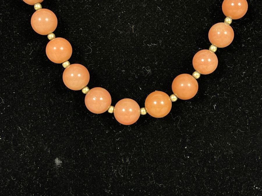 JUST ADDED - Sterling Silver Quartz Beads 30' Necklace [Photo 4]