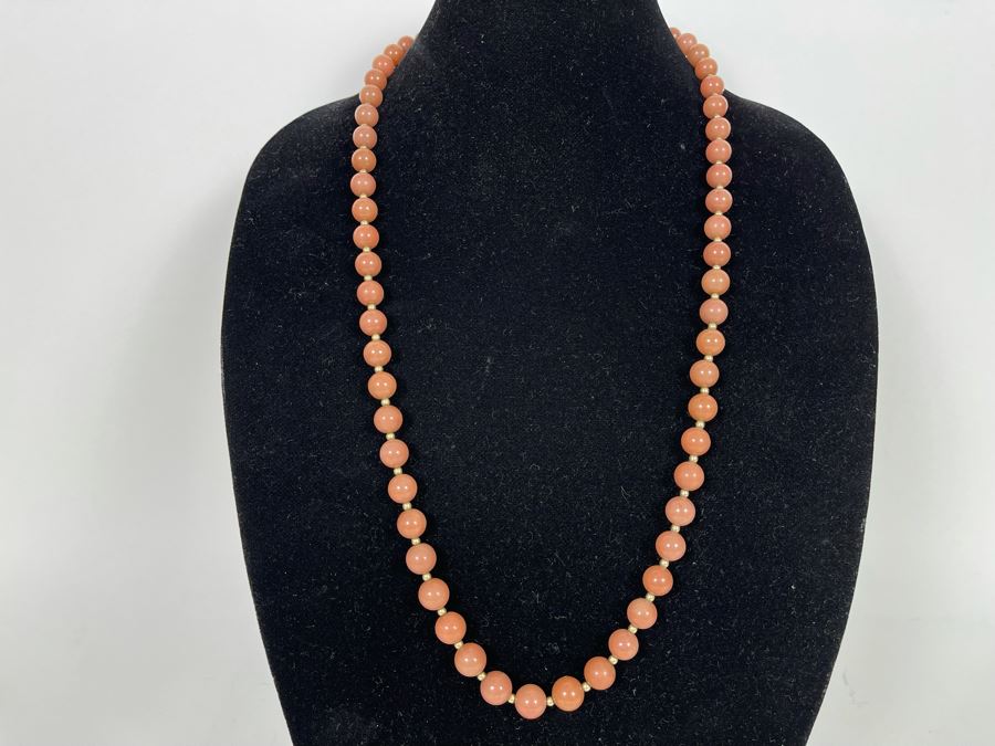 JUST ADDED - Sterling Silver Quartz Beads 30' Necklace [Photo 1]