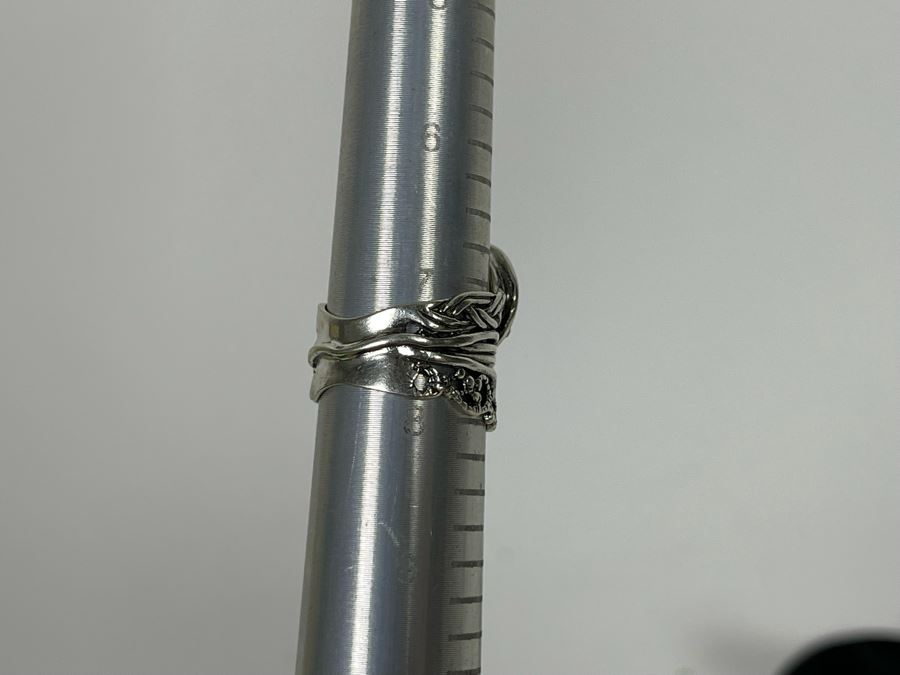 JUST ADDED - Sterling Silver Citrine Ring Size 7.5 5.8g [Photo 11]