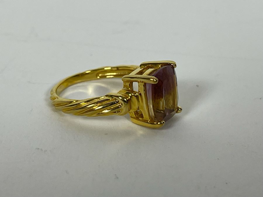 JUST ADDED - Sterling Silver Ametrine Ring Size 6.25 3.6g [Photo 9]