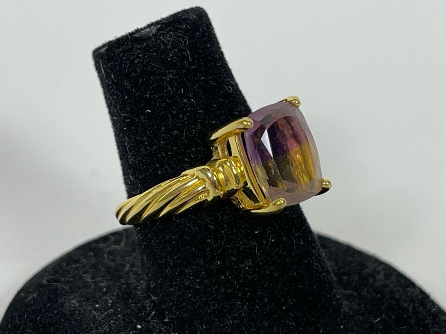 JUST ADDED - Sterling Silver Ametrine Ring Size 6.25 3.6g [Photo 5]