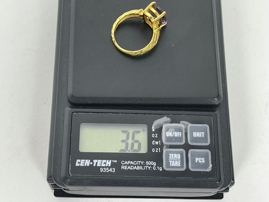 JUST ADDED - Sterling Silver Ametrine Ring Size 6.25 3.6g [Photo 12]