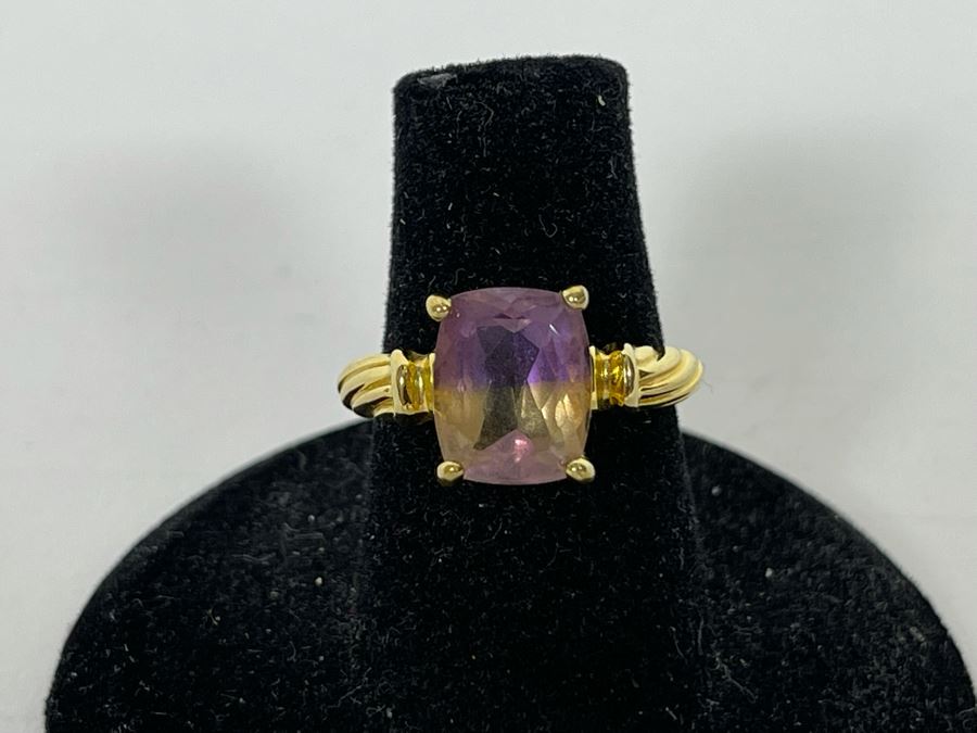 JUST ADDED - Sterling Silver Ametrine Ring Size 6.25 3.6g [Photo 1]