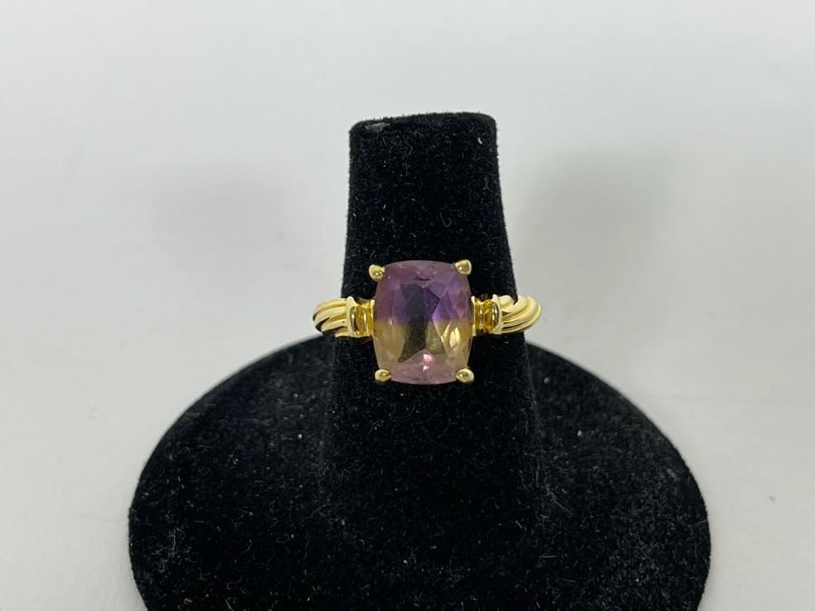 JUST ADDED - Sterling Silver Ametrine Ring Size 6.25 3.6g [Photo 4]