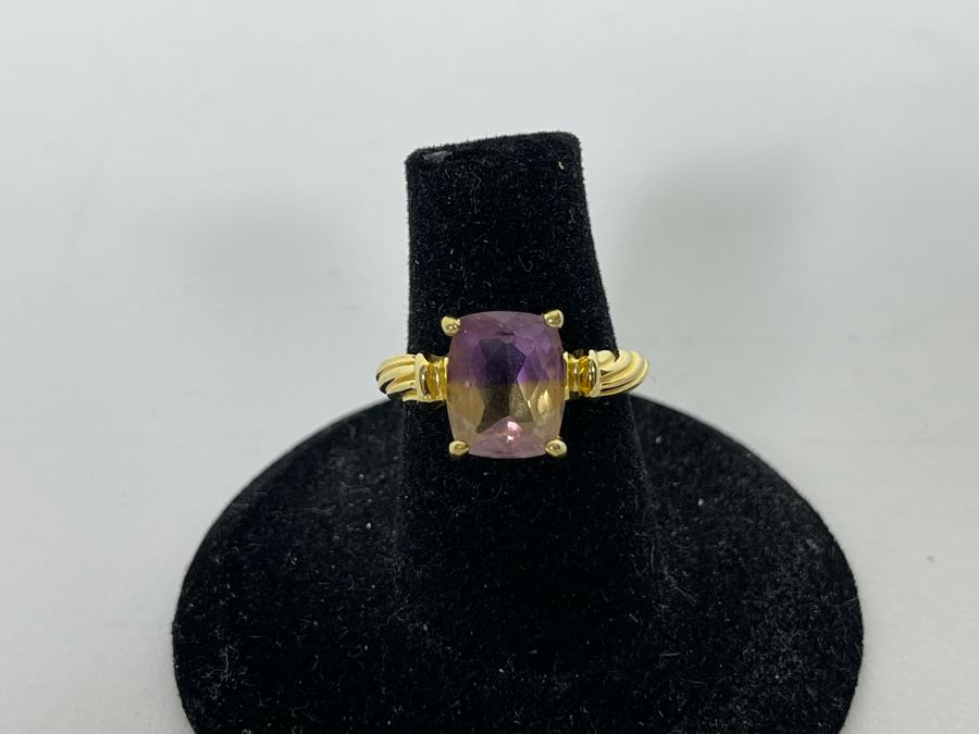 JUST ADDED - Sterling Silver Ametrine Ring Size 6.25 3.6g [Photo 3]