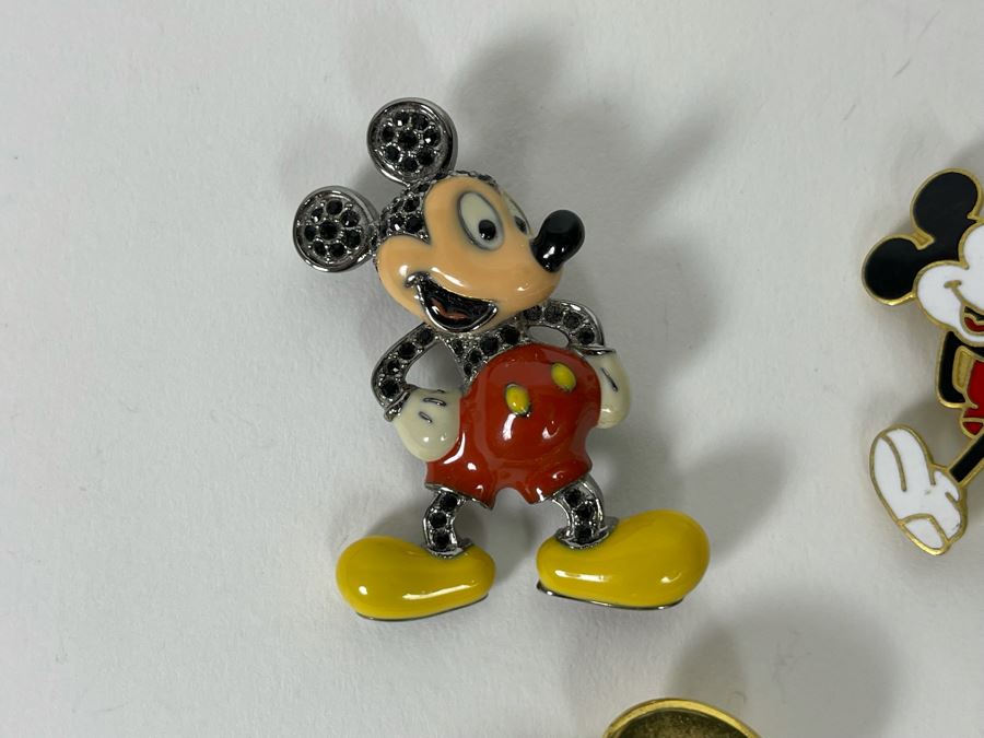 JUST ADDED - Collection Of Four Vintage Mickey Mouse Brooches Pins [Photo 4]