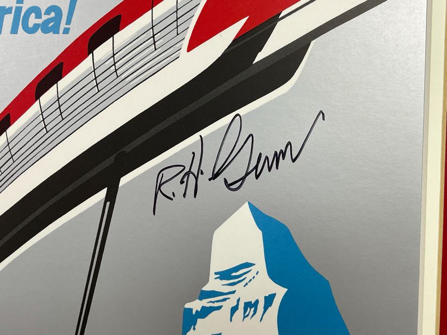 JUST ADDED - Hand Signed Disneyland Monorail First In America Reproduction Poster 9.5 X 13.5 [Photo 5]
