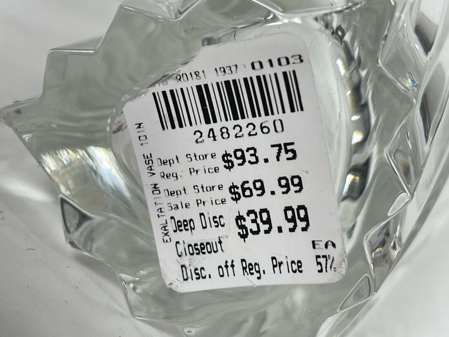 JUST ADDED - New Rosenthal Crystal 10' Vase Exaltation Made In Germany [Photo 6]