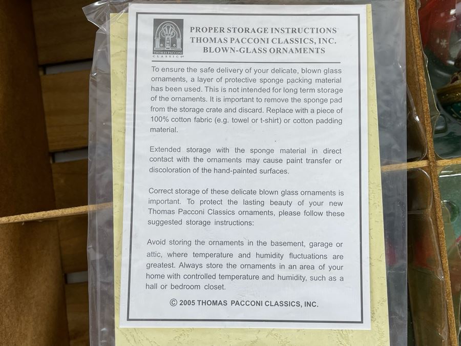 JUST ADDED - Thomas Pacconi Classics Glass Christmas Ornaments [Photo 10]