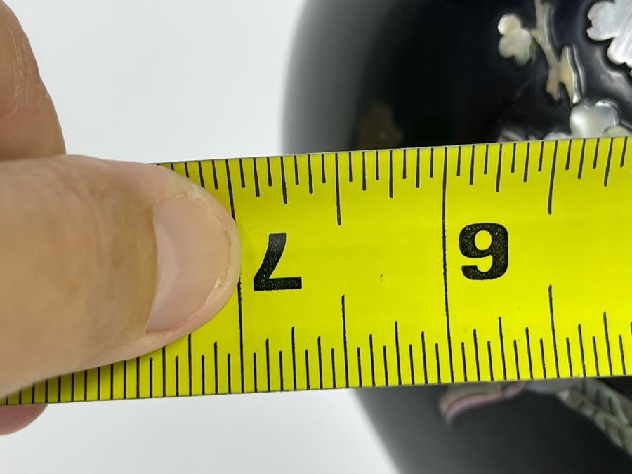 JUST ADDED - Korean Mother Of Pearl Inlay Vase 7W X 12H [Photo 12]