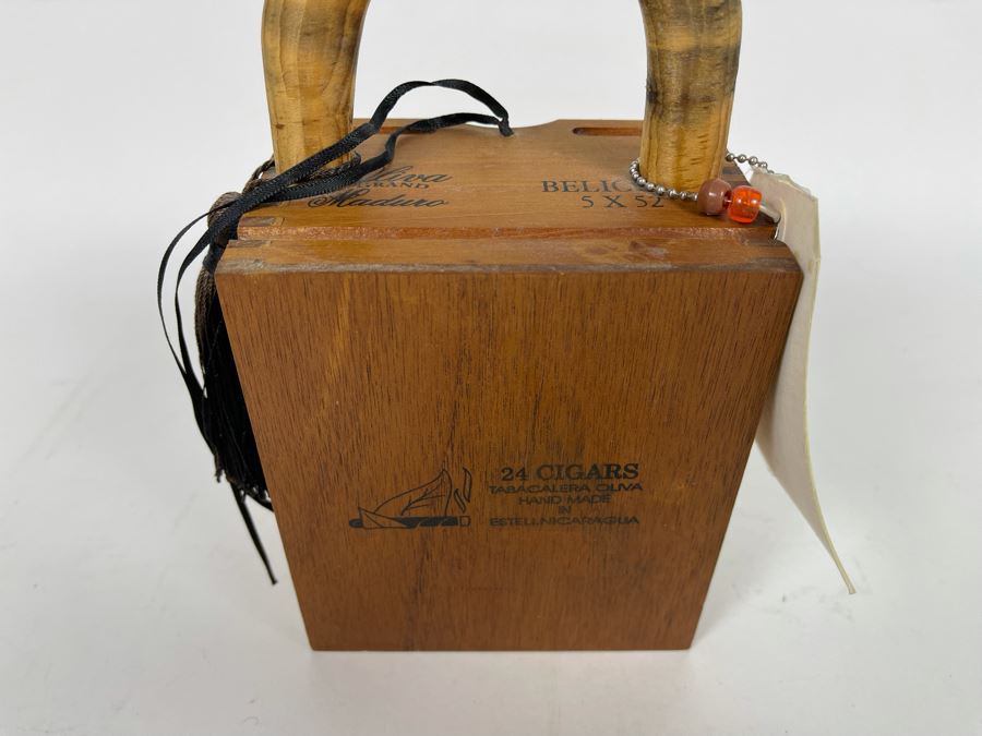 JUST ADDED - Handmade Marilyn Monroe Cigar Box Handbag Purse 5W X 3.5D X 9H [Photo 9]