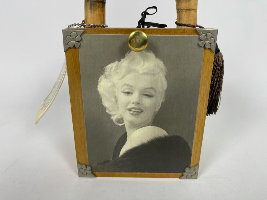 JUST ADDED - Handmade Marilyn Monroe Cigar Box Handbag Purse 5W X 3.5D X 9H [Photo 3]