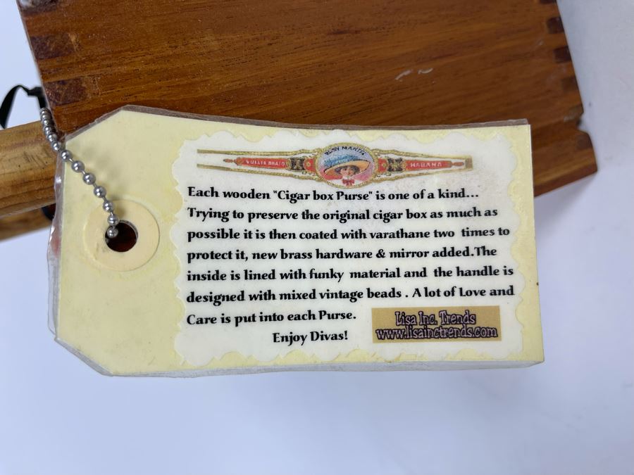 JUST ADDED - Handmade Marilyn Monroe Cigar Box Handbag Purse 5W X 3.5D X 9H [Photo 11]