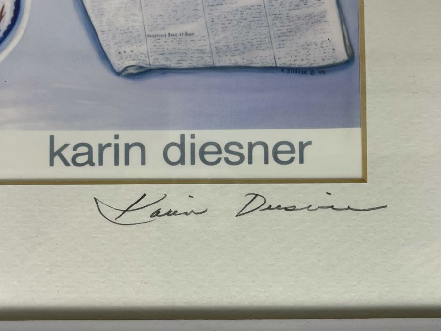 JUST ADDED - Signed Karin Diesner 'Morning Fix' Framed Print 7 X 5 [Photo 4]