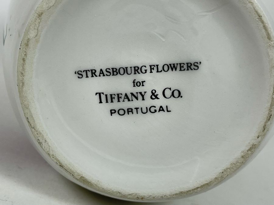 JUST ADDED - Tiffany & Co 'Strasbourg Flowers' Portugal 8' Vase [Photo 8]