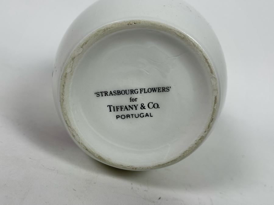 JUST ADDED - Tiffany & Co 'Strasbourg Flowers' Portugal 8' Vase [Photo 2]