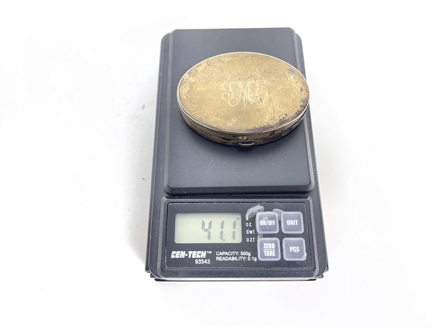 JUST ADDED - Vintage Signed Tiffany Co Sterling Silver Compact 2.5W X 1.75H 41.1g [Photo 10]