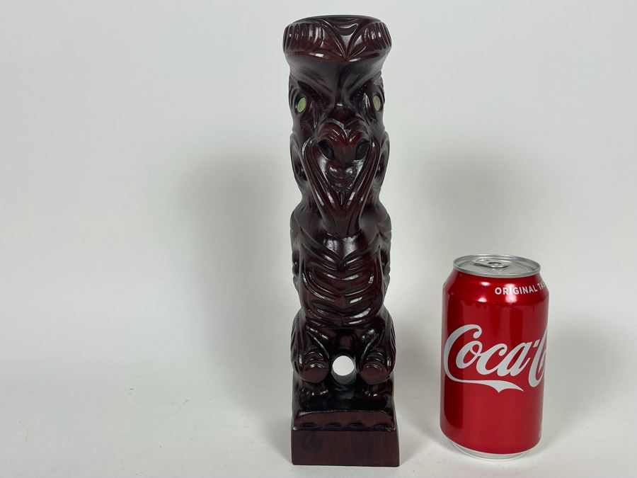 JUST ADDED - Carved Wooden New Zealand Sculpture 11H [Photo 2]