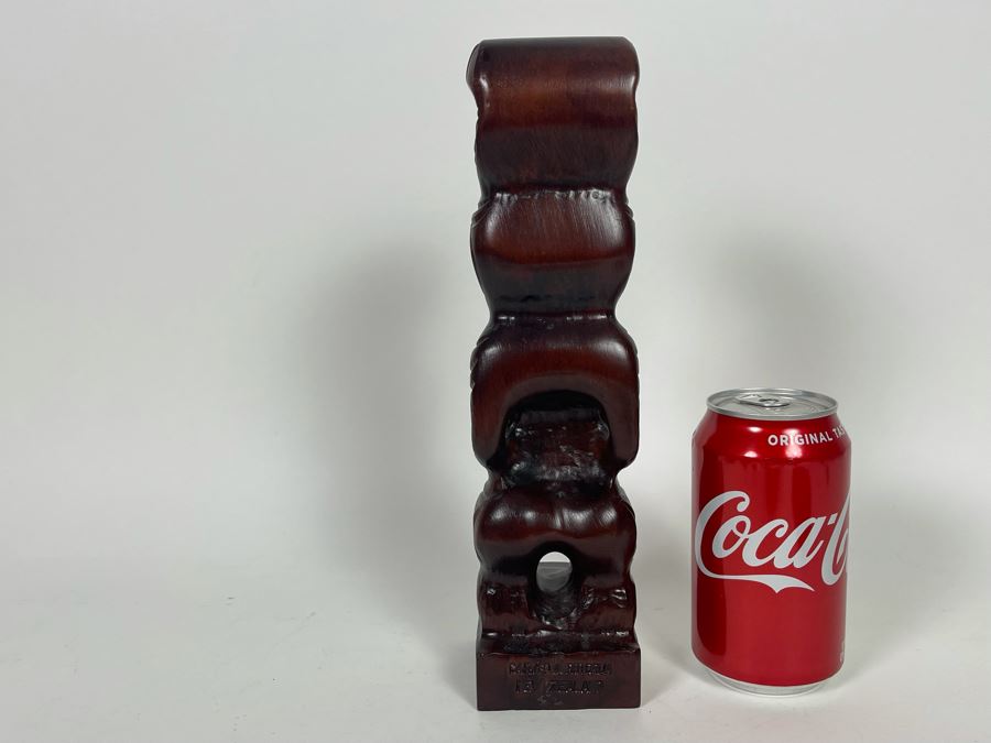 JUST ADDED - Carved Wooden New Zealand Sculpture 11H [Photo 5]