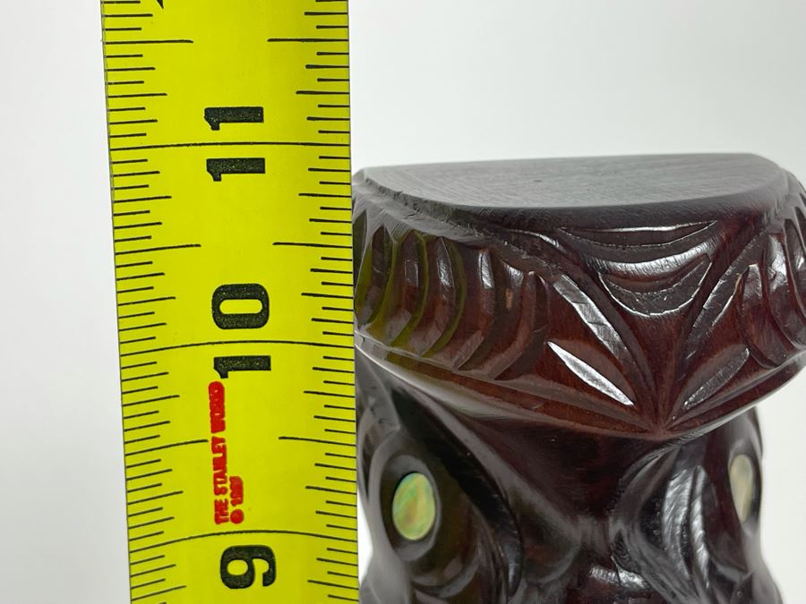 JUST ADDED - Carved Wooden New Zealand Sculpture 11H [Photo 7]