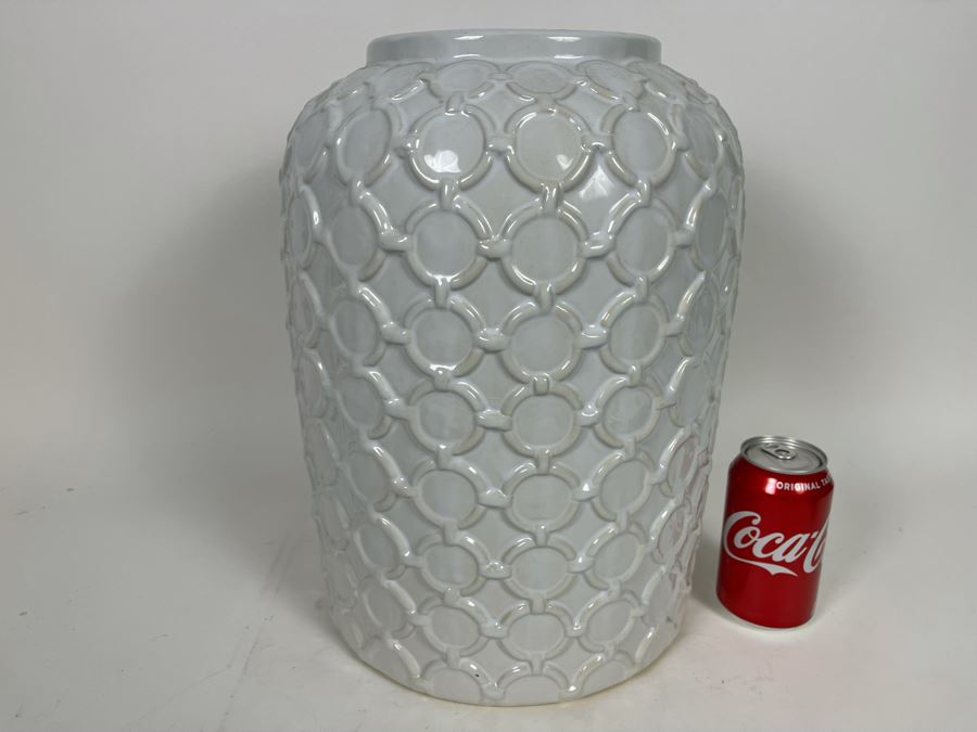 JUST ADDED - Large White Carson Jar 11W X 15H Retails $199 [Photo 2]