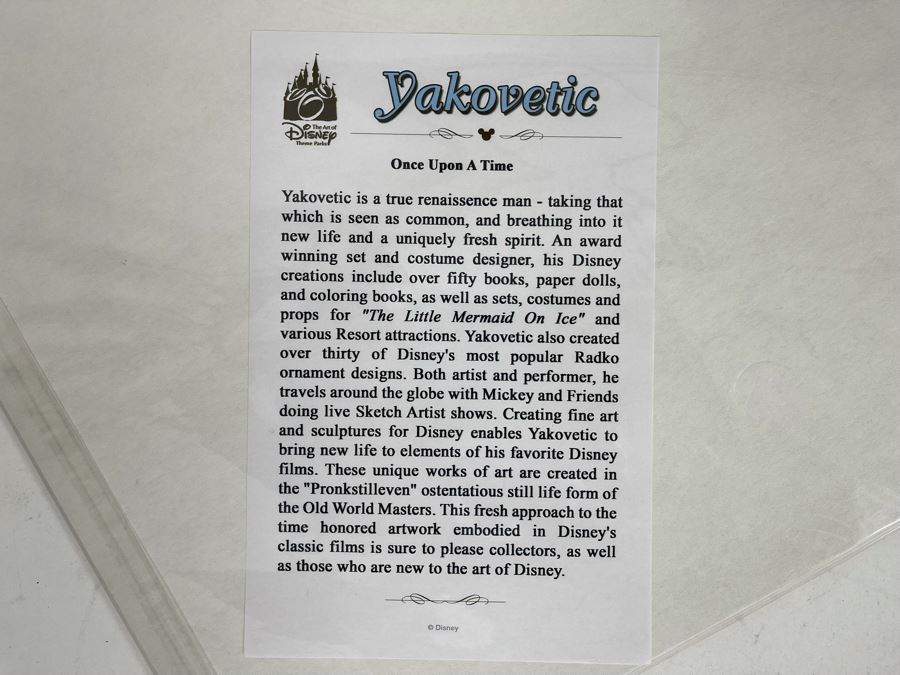 JUST ADDED - Disney Joseph Yakovetic Snow White Print 'Once Upon A Time' 18 X 14 [Photo 7]