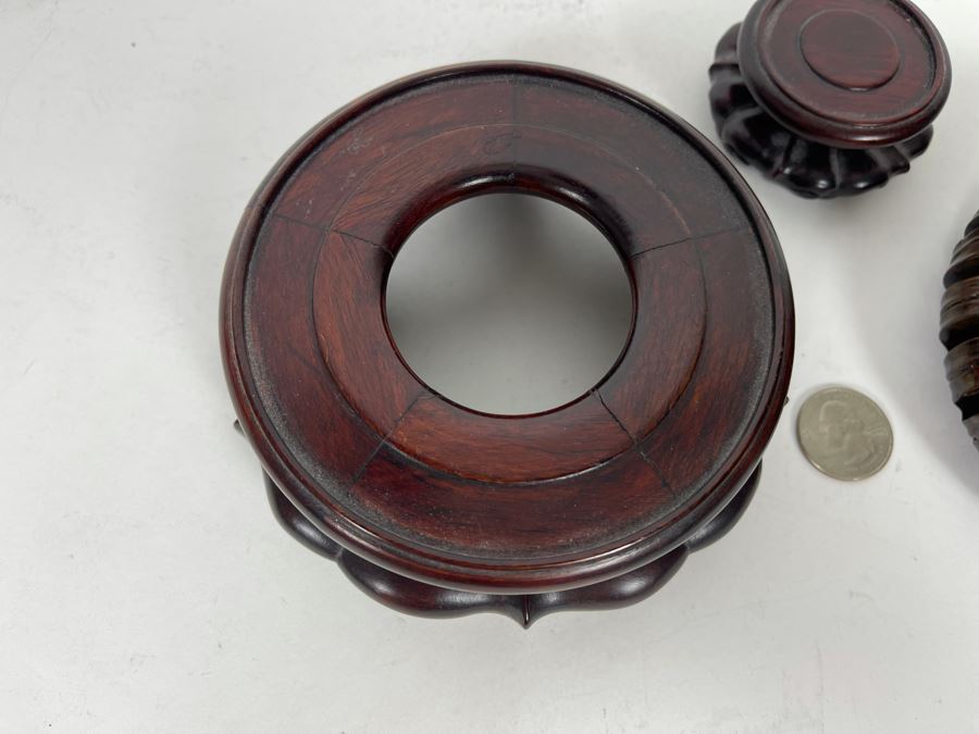 JUST ADDED - Set Of Three Chinese Wooden Stands [Photo 6]