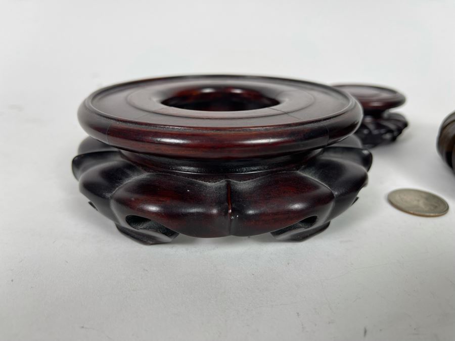 JUST ADDED - Set Of Three Chinese Wooden Stands [Photo 5]