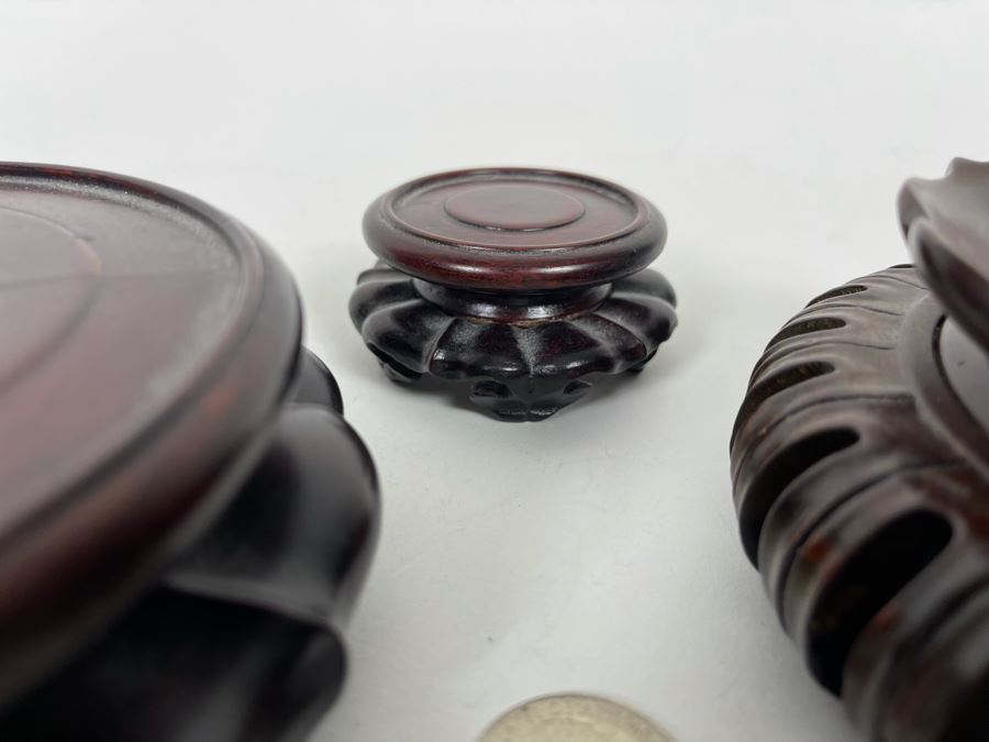 JUST ADDED - Set Of Three Chinese Wooden Stands [Photo 7]