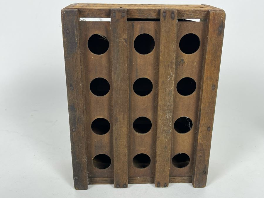 JUST ADDED - Vintage Wooden Star Egg Carrier 6.5W X 8D X 3H [Photo 5]
