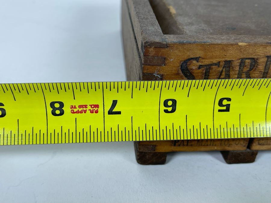 JUST ADDED - Vintage Wooden Star Egg Carrier 6.5W X 8D X 3H [Photo 6]