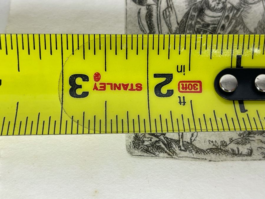 JUST ADDED - Small Antique Etching 2.25W X 3H [Photo 5]