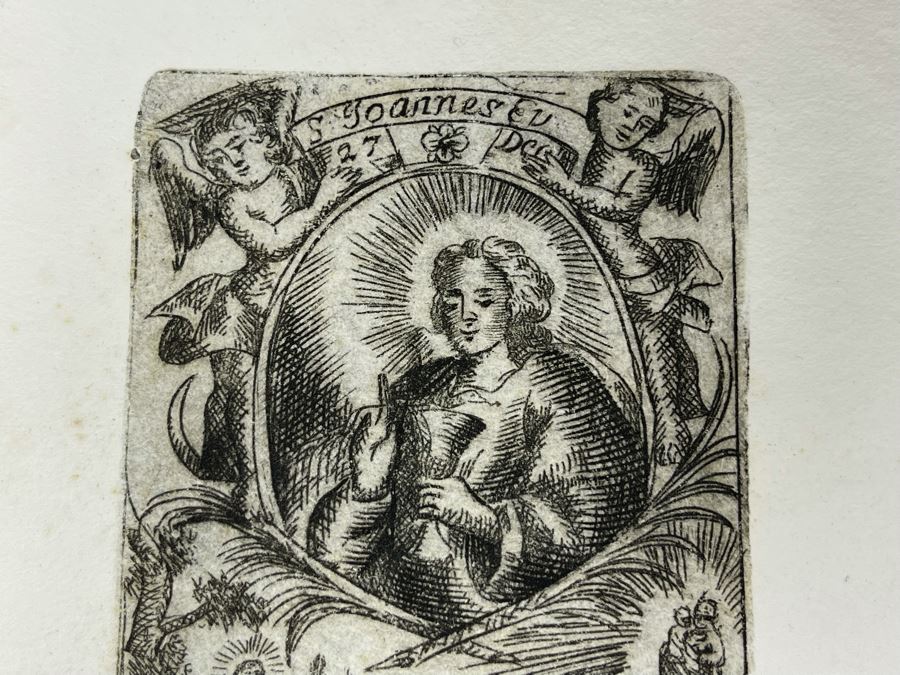 JUST ADDED - Small Antique Etching 2.25W X 3H [Photo 4]