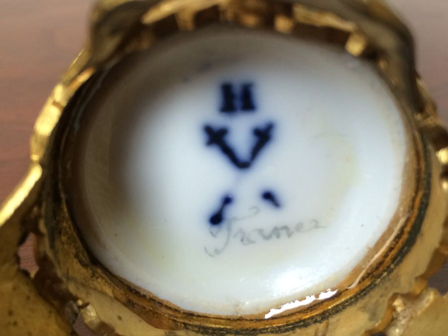 Pair Vases, Bearing Meissen Mark, Ormolu [Photo 24]