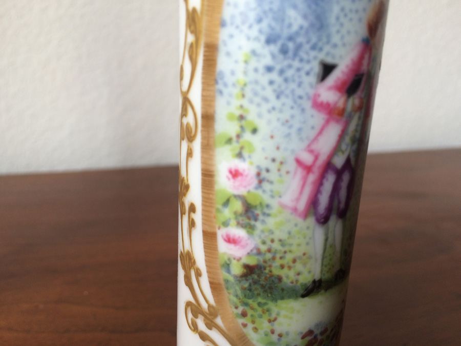 Pair Vases, Bearing Meissen Mark, Ormolu [Photo 19]