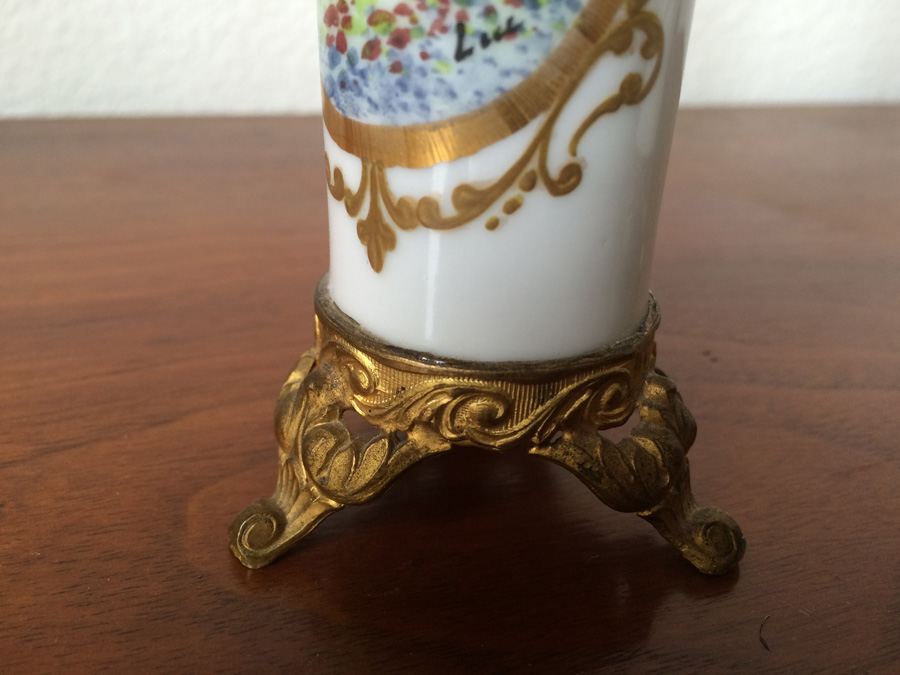 Pair Vases, Bearing Meissen Mark, Ormolu [Photo 3]