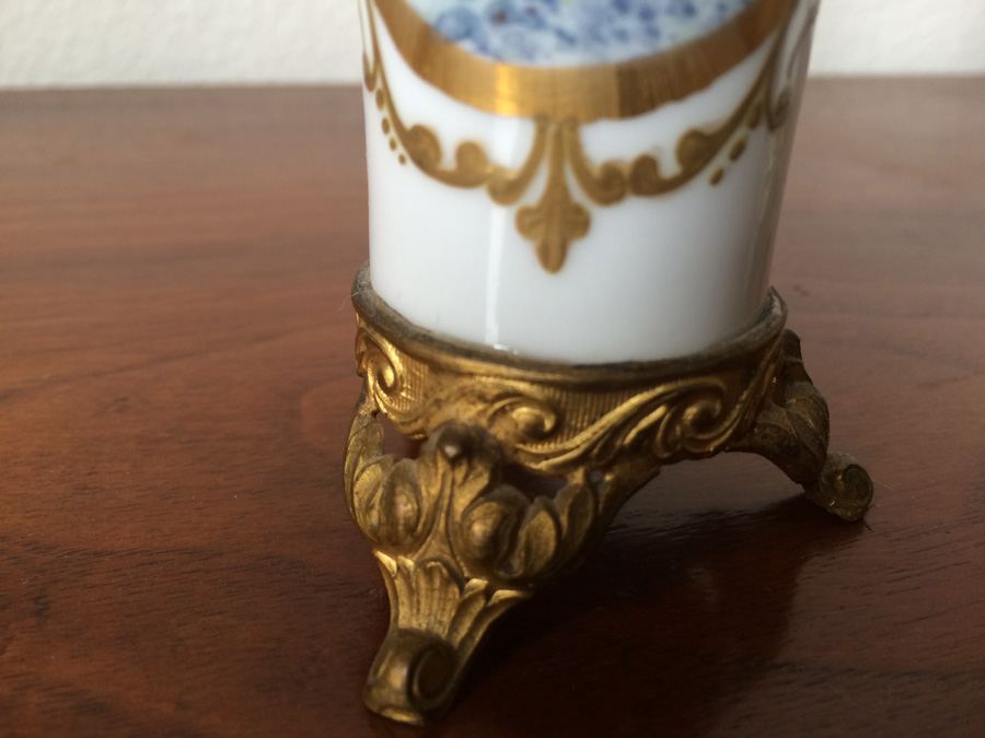 Pair Vases, Bearing Meissen Mark, Ormolu [Photo 8]