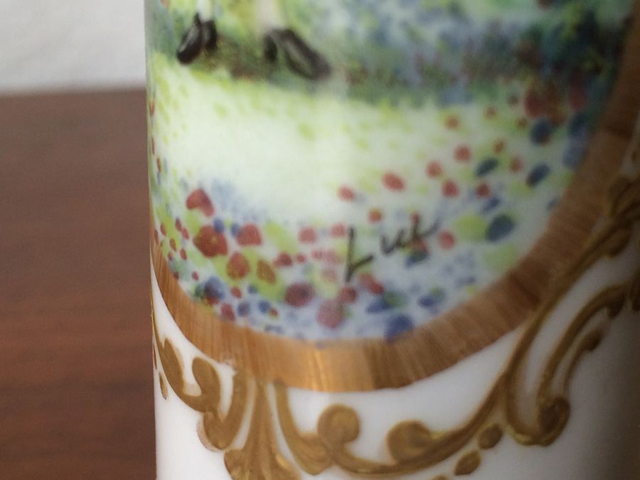 Pair Vases, Bearing Meissen Mark, Ormolu [Photo 15]