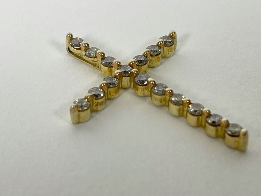 Sterling Silver Diamond Pendant 2.1g [Photo 5]