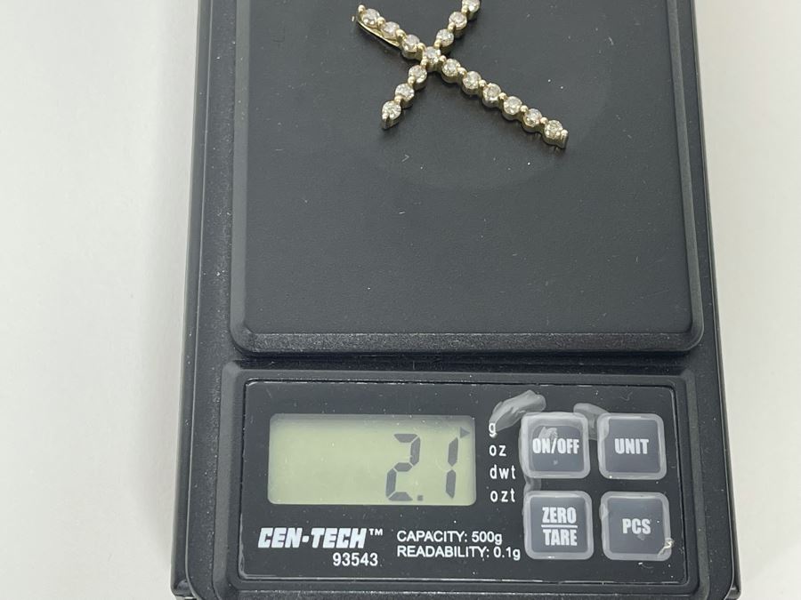 Sterling Silver Diamond Pendant 2.1g [Photo 8]