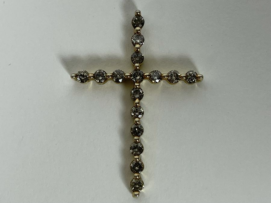 Sterling Silver Diamond Pendant 2.1g [Photo 2]