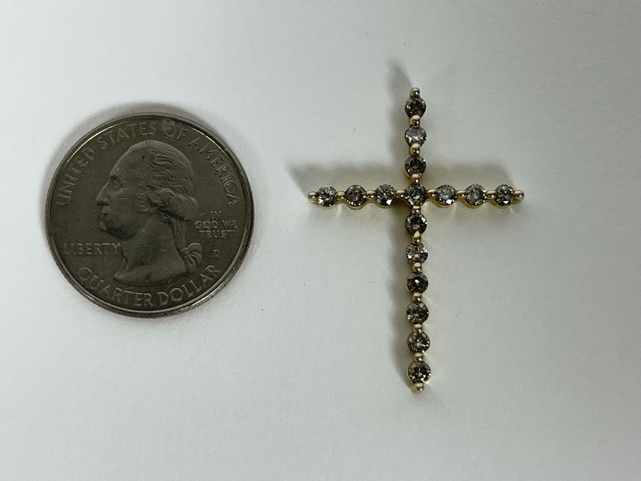 Sterling Silver Diamond Pendant 2.1g [Photo 7]