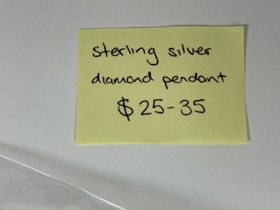Sterling Silver Diamond Pendant 2.1g [Photo 9]