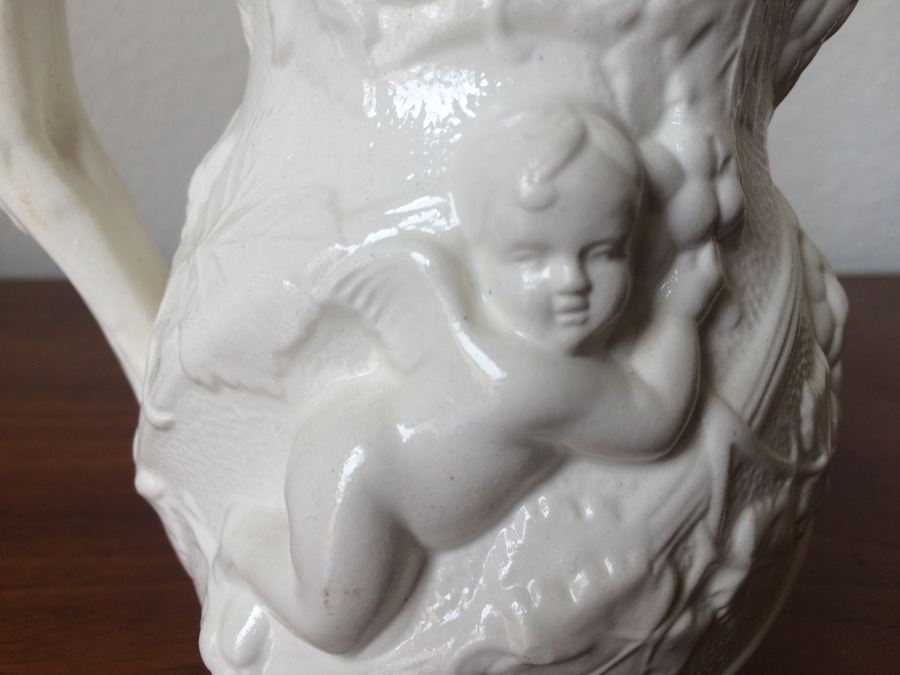  Staffordshire Salt Glaze Cherub Pitcher [Photo 5]
