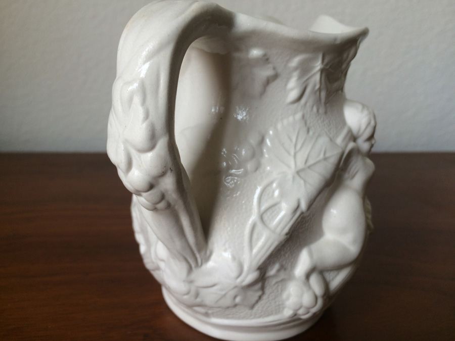 Staffordshire Salt Glaze Cherub Pitcher [Photo 6]