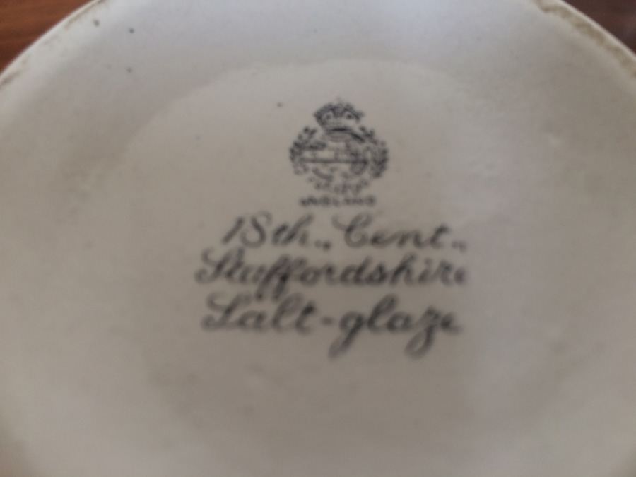  Staffordshire Salt Glaze Cherub Pitcher [Photo 8]