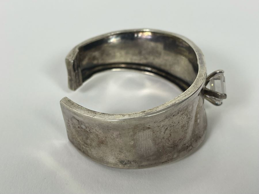 'Mings' Sterling Silver CZ Bracelet 2.5W 24.6g [Photo 12]